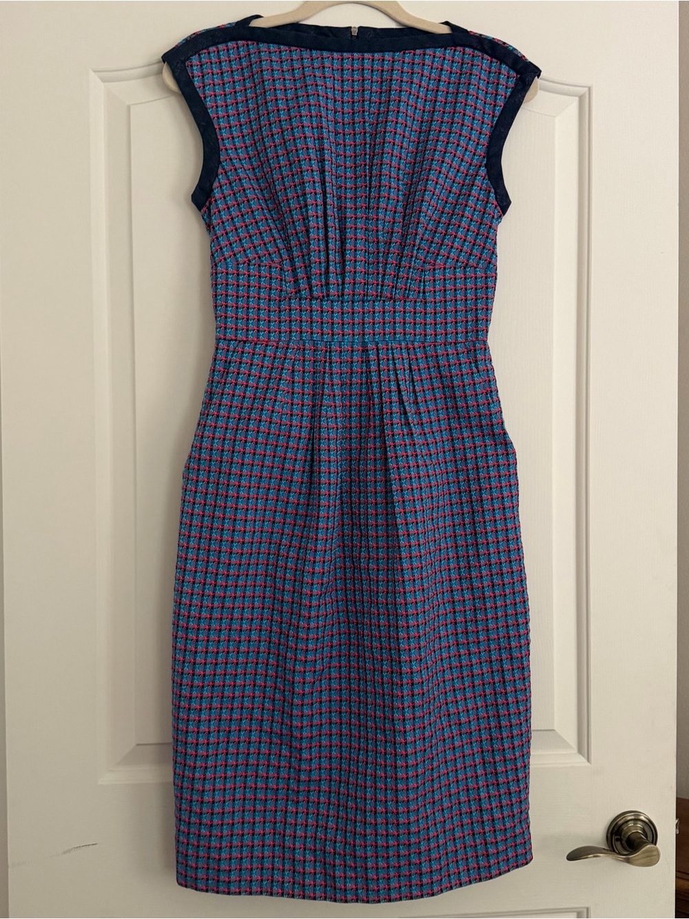 Marc by Marc Jacobs Size 4 Tweed Plaid Sleeveless Sheath Dress